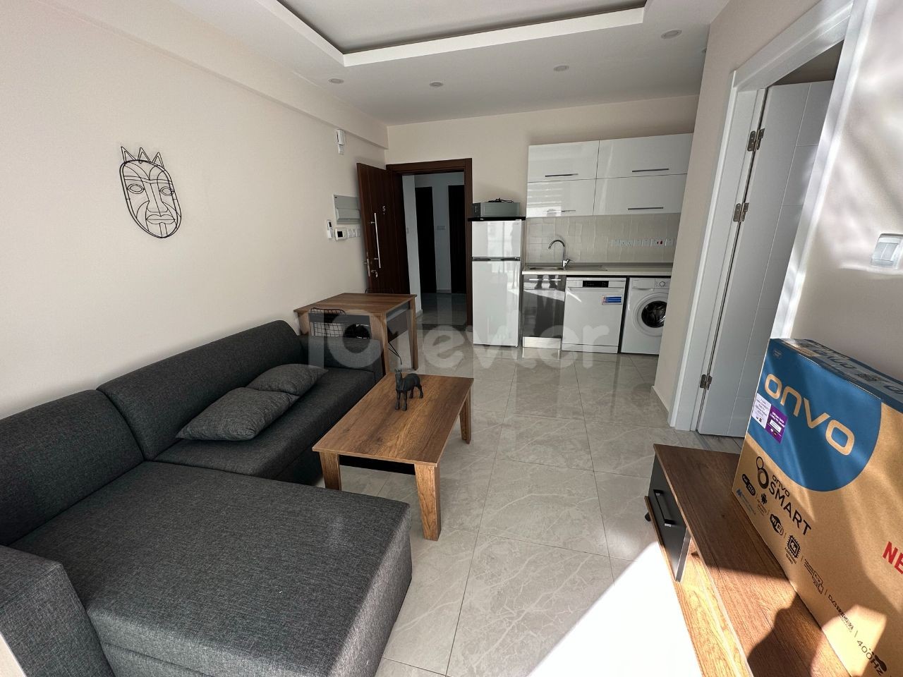 New Furnished 1+1 Apartment for Rent Near Nusmar Market in Kyrenia Center