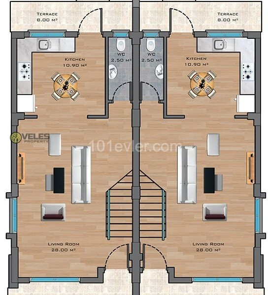 Вилла Продается in İskele Merkez, Искеле