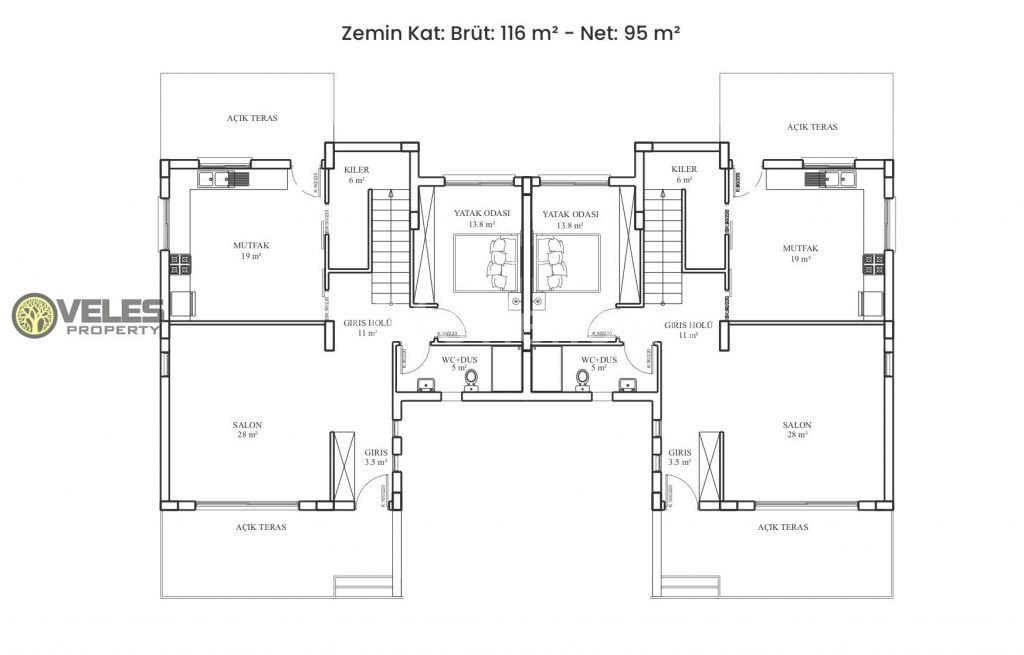 SV-364 Three-bedroom villa in a luxury complex