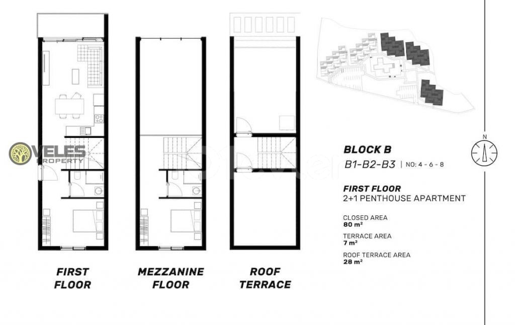 Penthouse Kaufen in Küçük Erenköy, Famagusta