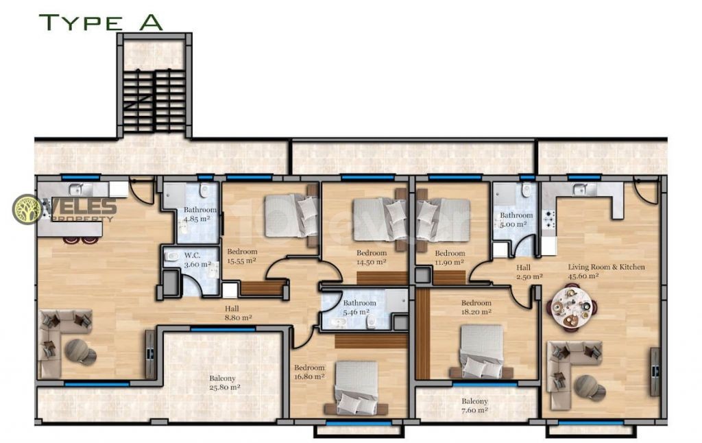 SA-2244 Apartment in a new project