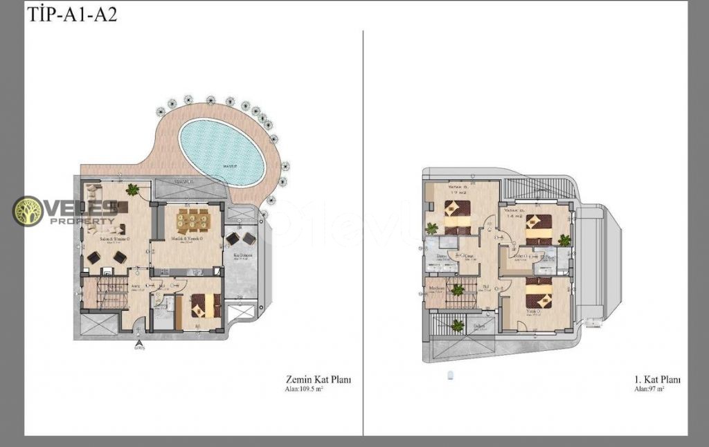 SV-3108 Designer villa-townhouse in Lapta