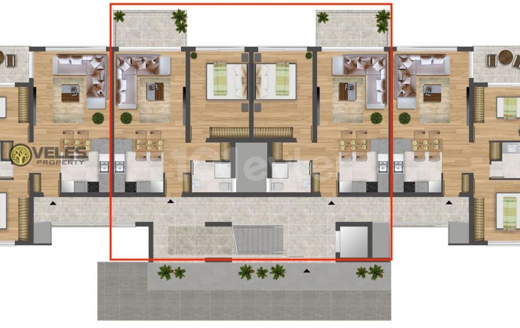 SA-1160 آپارتمان 1 1 در یک ساختمان بلند در لانگ بیچ