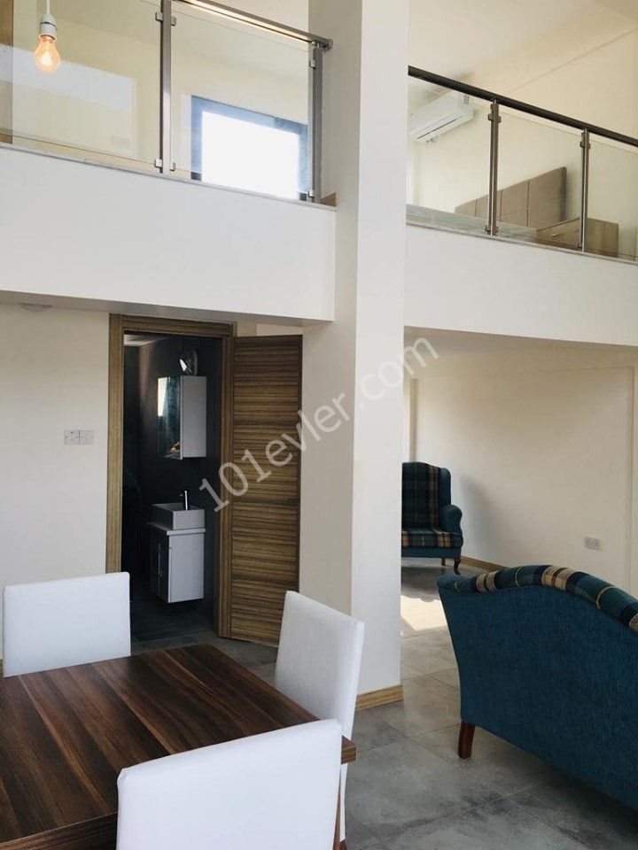 GİRNE ALSANCAK'TA HAVUZLU SİTEDE 2+1 EŞYALI LÜKS LOFT DAİRE!!!