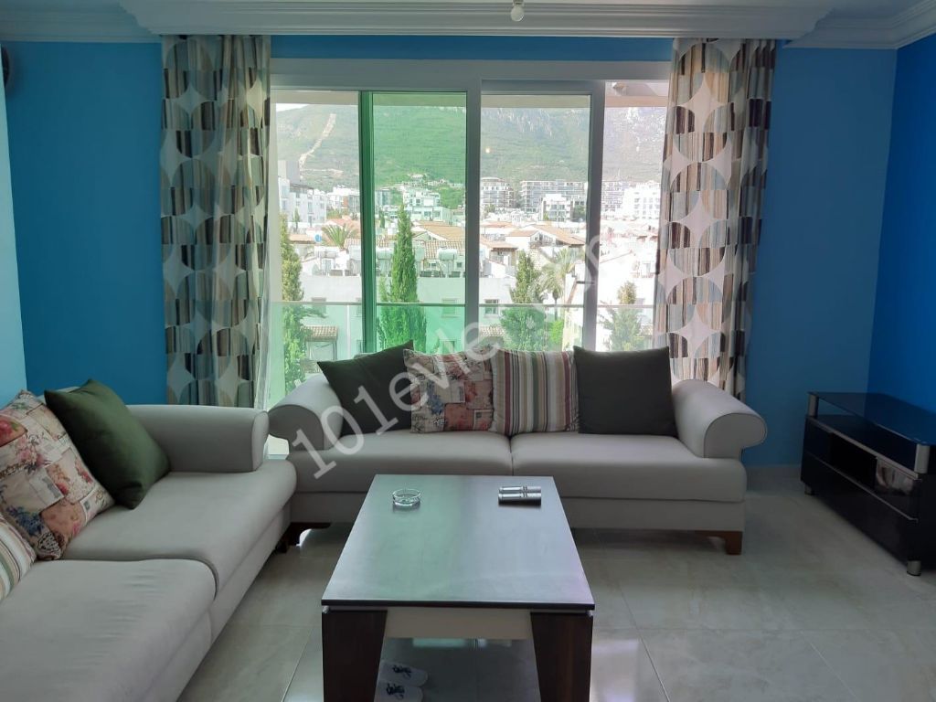 LUXURY FURNISHED 2+1 PENTHOUSE WITH MOUNTAIN and SEA VIEWS IN THE CENTER OF KYRENIA!!! ** 