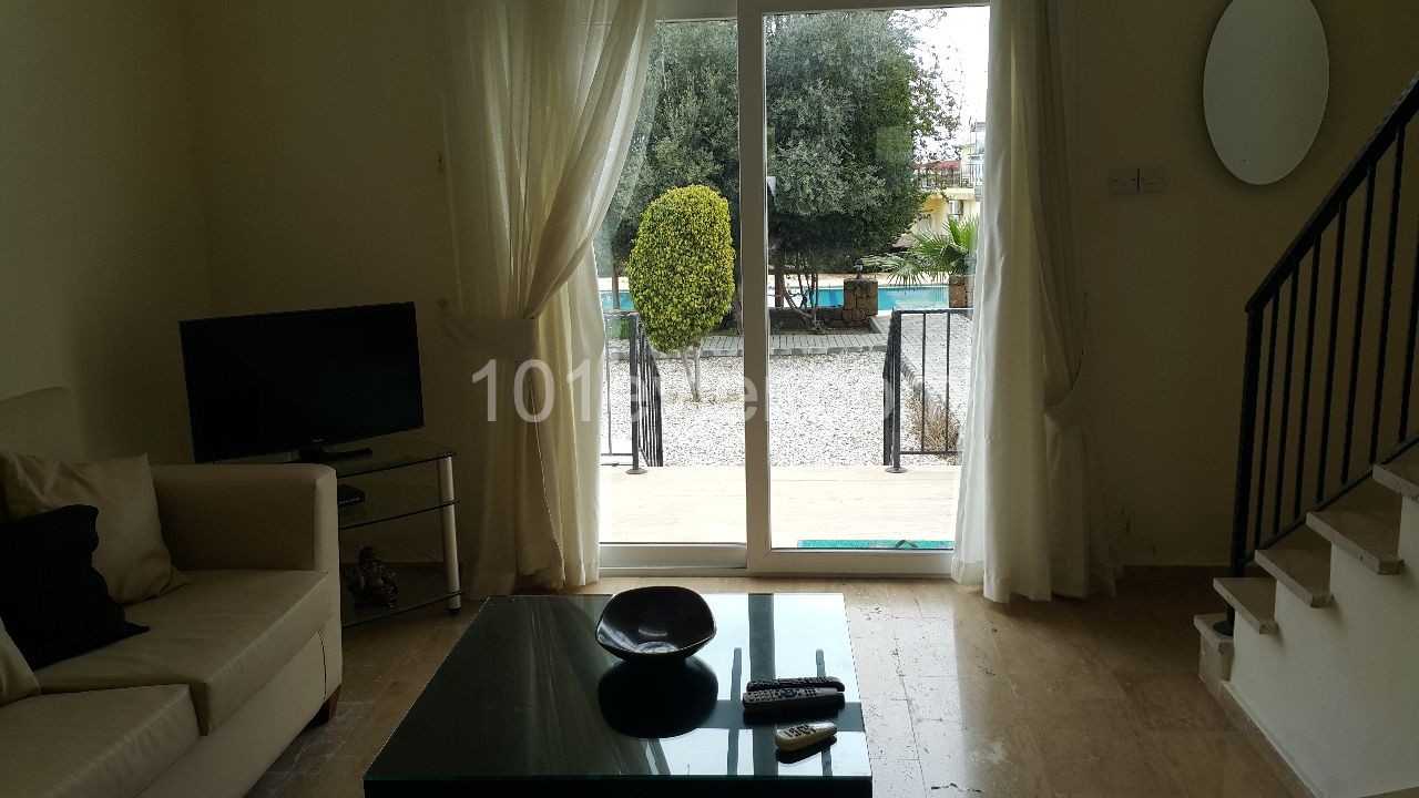 FURNISHED 1+1 BUNGALLOW IN BELLAPAIS, KYRENIA IN A COMPLETE WITH COMMON POOL!!! ** 