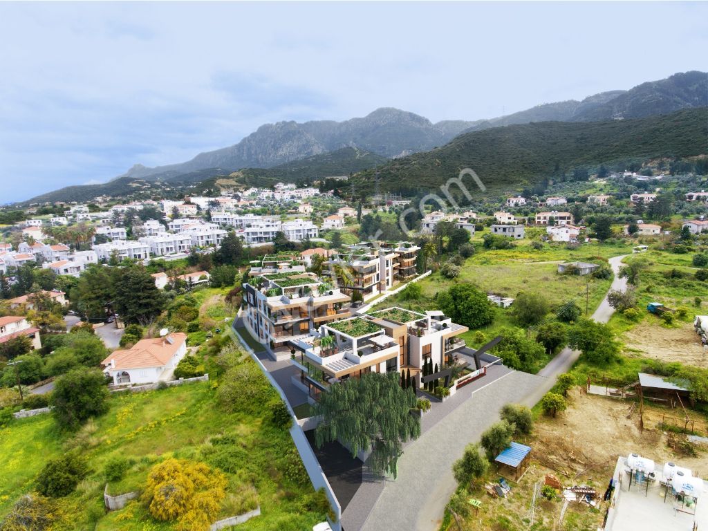 2+ 1 Luxury Apartment with 95 m2 Garden in Kyrenia Alsancak ** 