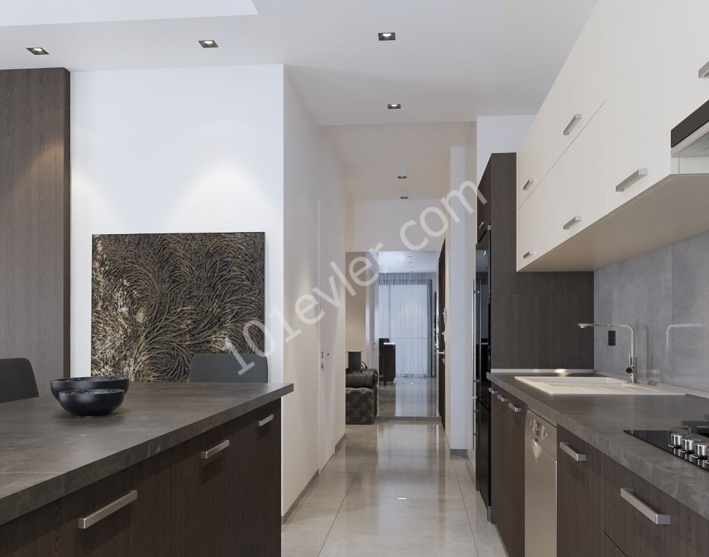 Luxury 2 + 1 apartment in Kyrenia