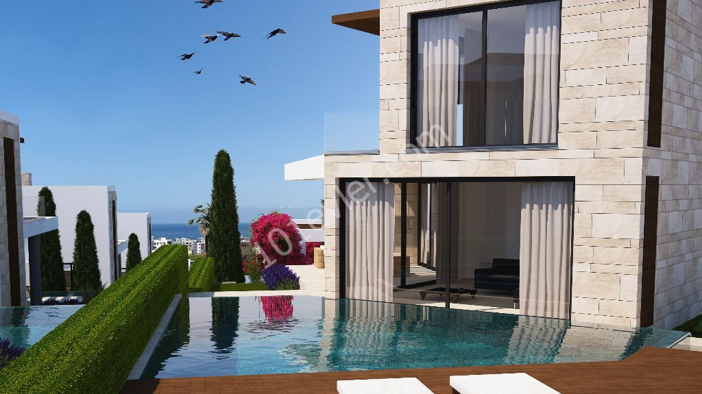 MOUNTAIN AND SEA VIEW VILLA WITH SWIMMING POOL IN GIRNE