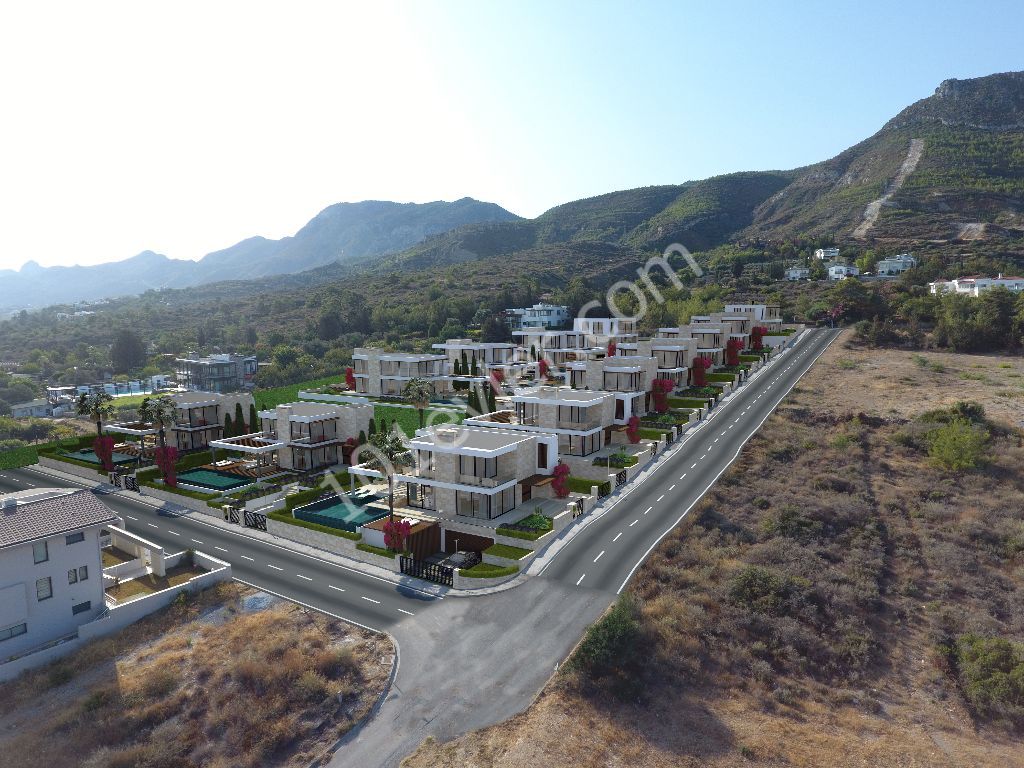 MOUNTAIN AND SEA VIEW VILLA WITH SWIMMING POOL IN GIRNE