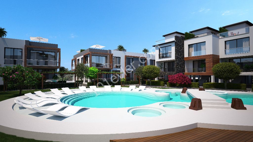 TWIN VILLAS WITH A MOUNTAIN AND SEA VIEW COMMON SWIMMING POOL IN GIRNE