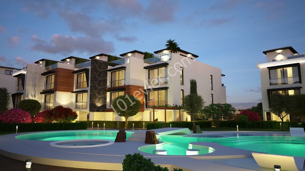 3 + 1 Villa On The Site With Pool In Zeytinlik