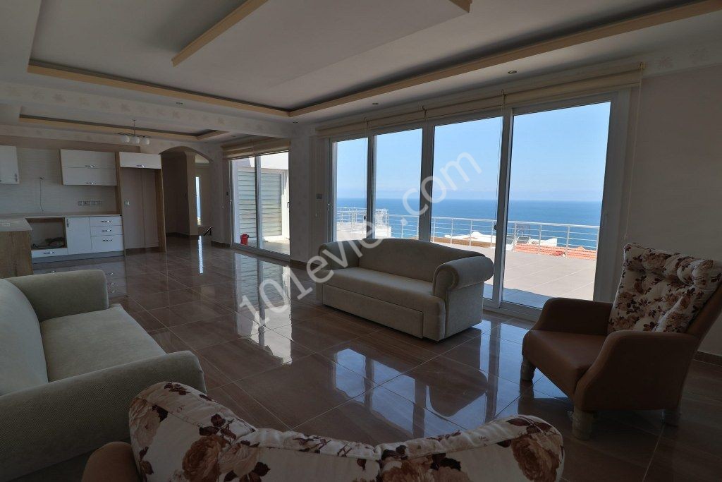 Beachfront 3 Bedroom Villa For Sale Location Tuay Villa Karaağaç Kyrenia (an open and bright space)