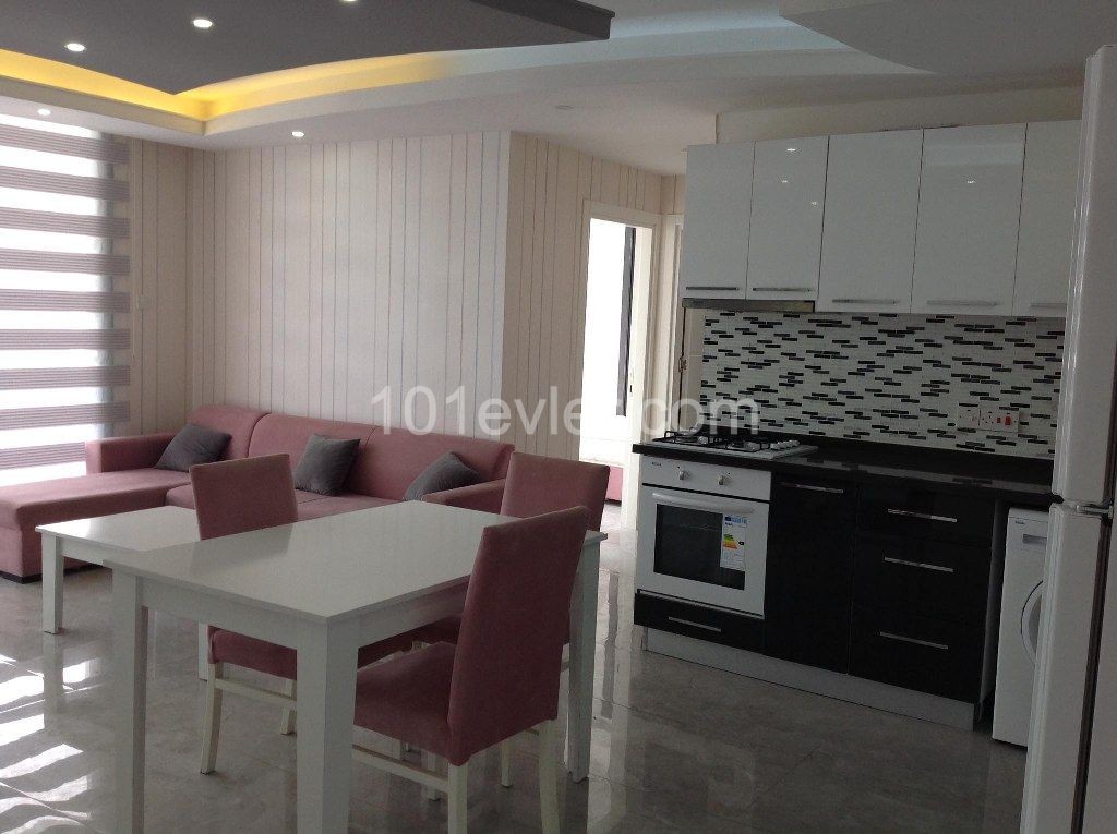 Nice 2 Bedroom Terrace Apartment With Beautifull Sea And Mountain Views Location Lapta Girne (For Rent)