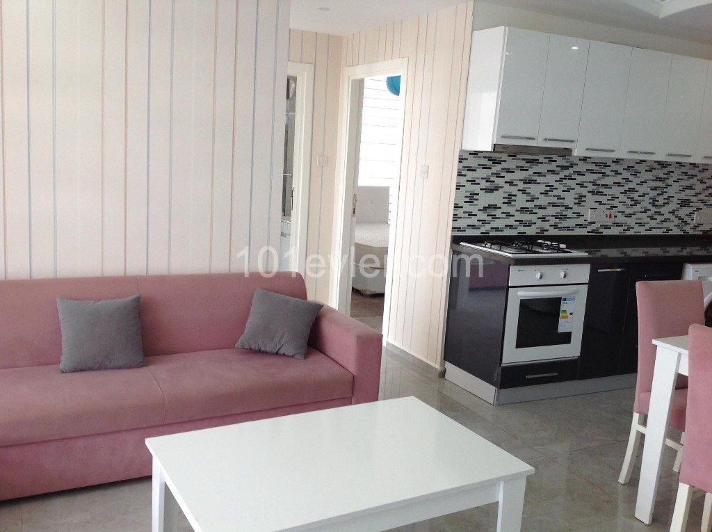 Nice 2 Bedroom Terrace Apartment With Beautifull Sea And Mountain Views Location Lapta Girne (For Rent)