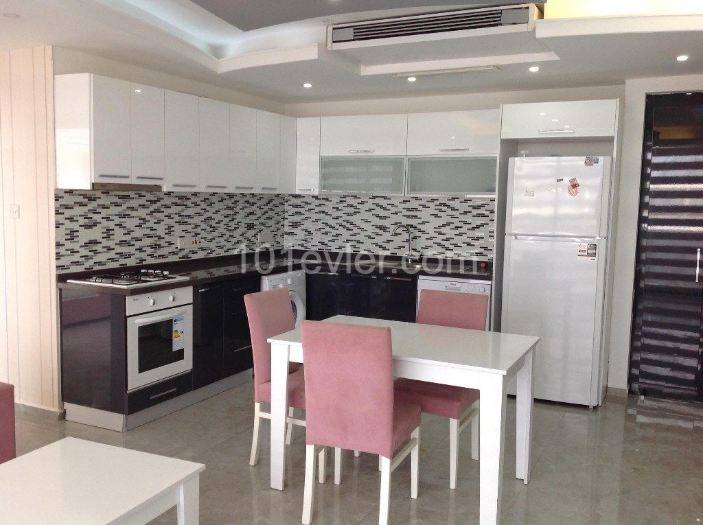 Nice 2 Bedroom Terrace Apartment With Beautifull Sea And Mountain Views Location Lapta Girne (For Rent)