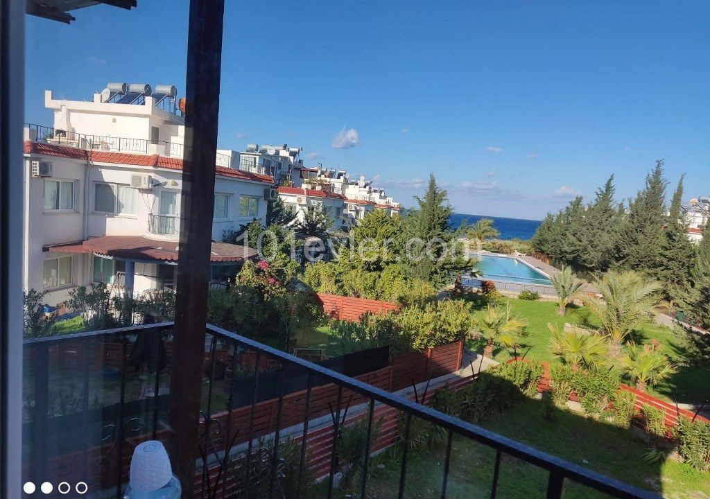 Nice 2 Bedroom Terrace Apartment For Rent Location Lapta Coastal Walkway (Lapta Yuruyus Yolu) Girne (Communal Swimming Pool)