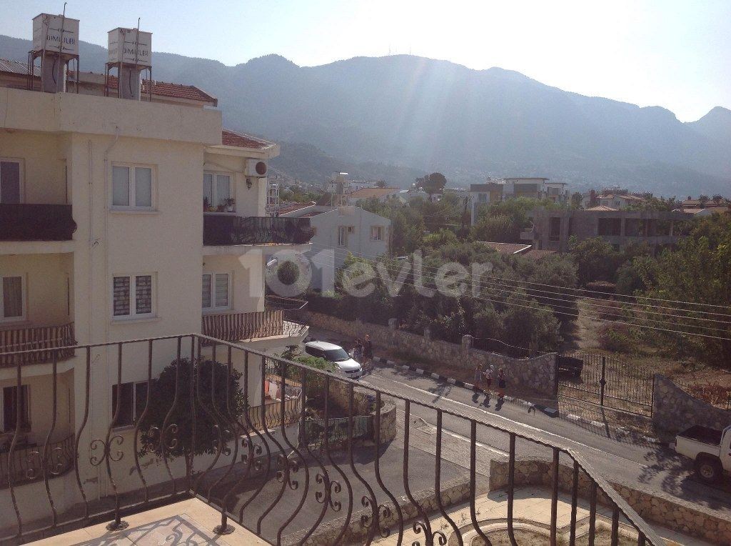 Nice 3 Bedroom Apartment With Beautiful Sea and Mountain Views Location Behind Alsancak Belediya Girne (For Sale)