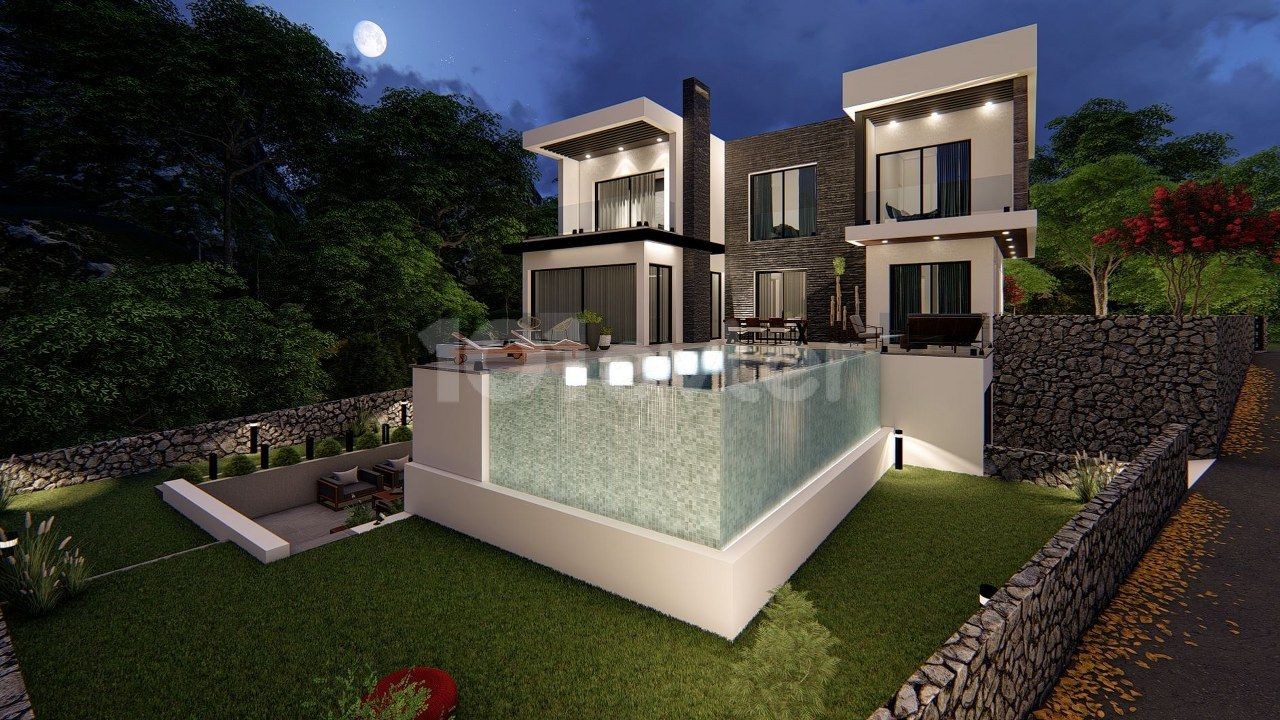 Elegant 3 and 4 Bedrooms Villas for Sale Location Karmi Kyrenia. ** 