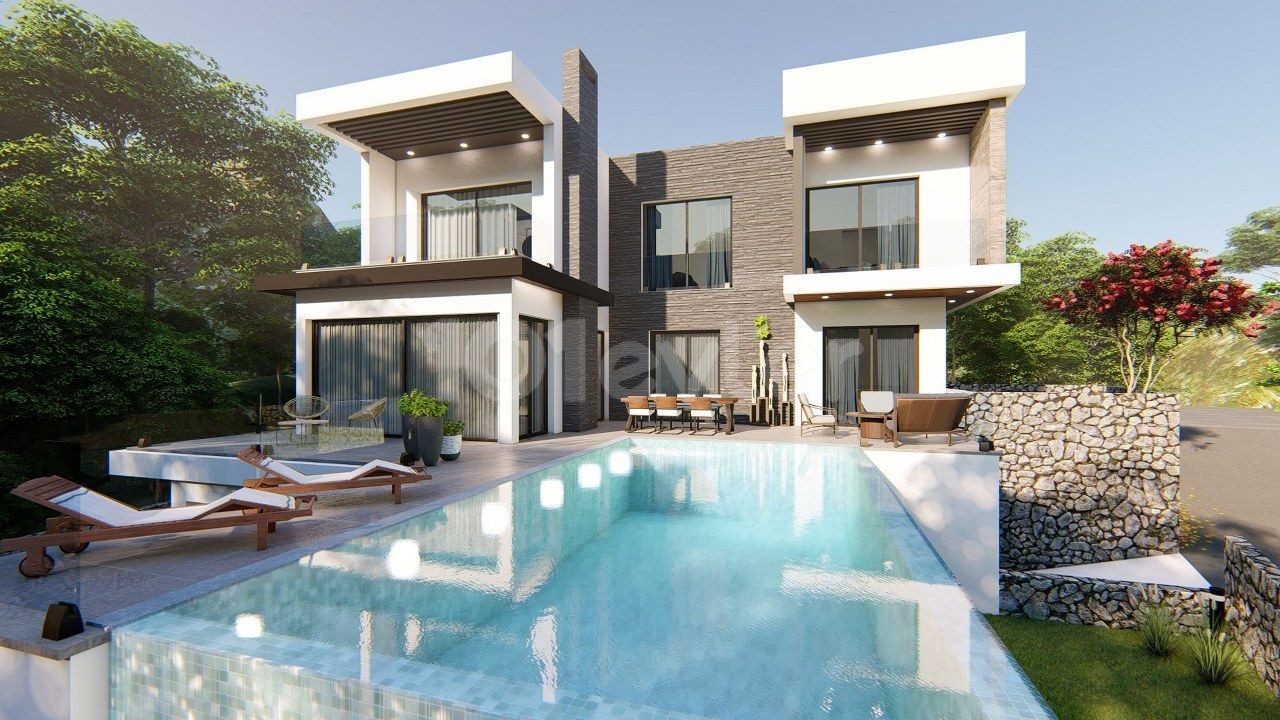 Elegant 3 and 4 Bedrooms Villas for Sale Location Karmi Kyrenia. ** 