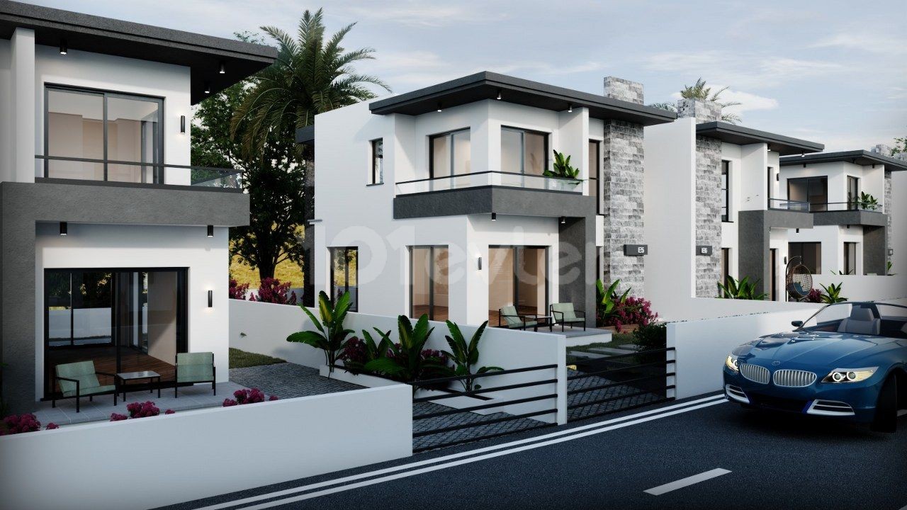 Nice Duplex Villas For Sale location Green Hills Yesiltepe Alsancak Girne