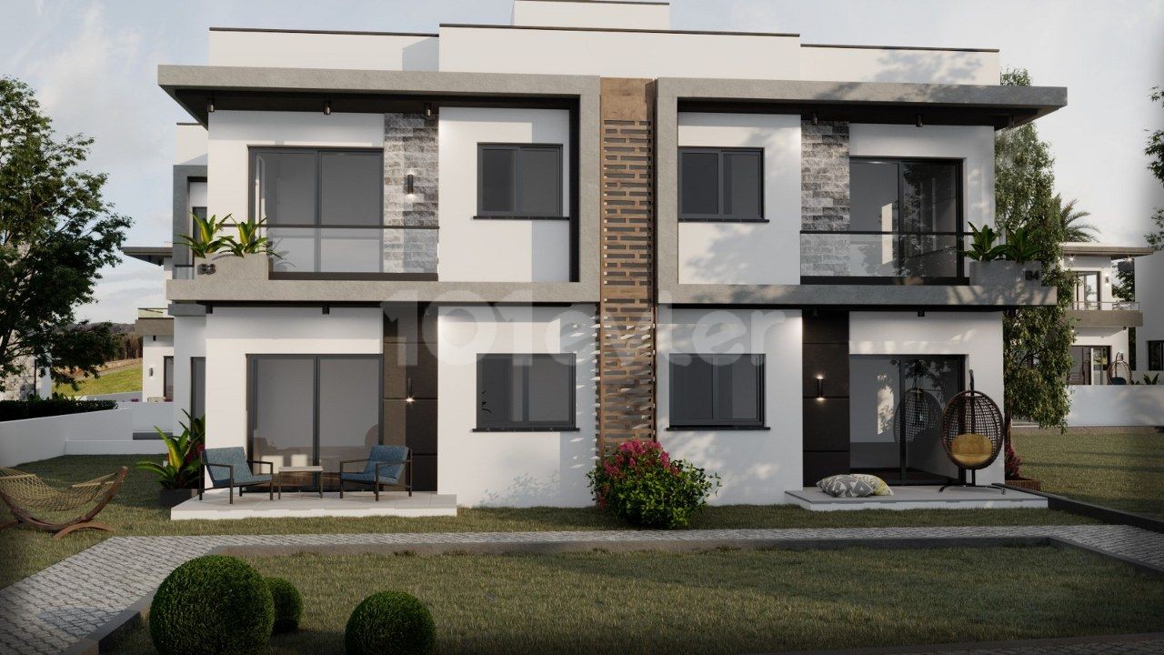 Nice Duplex Villas For Sale location Green Hills Yesiltepe Alsancak Girne