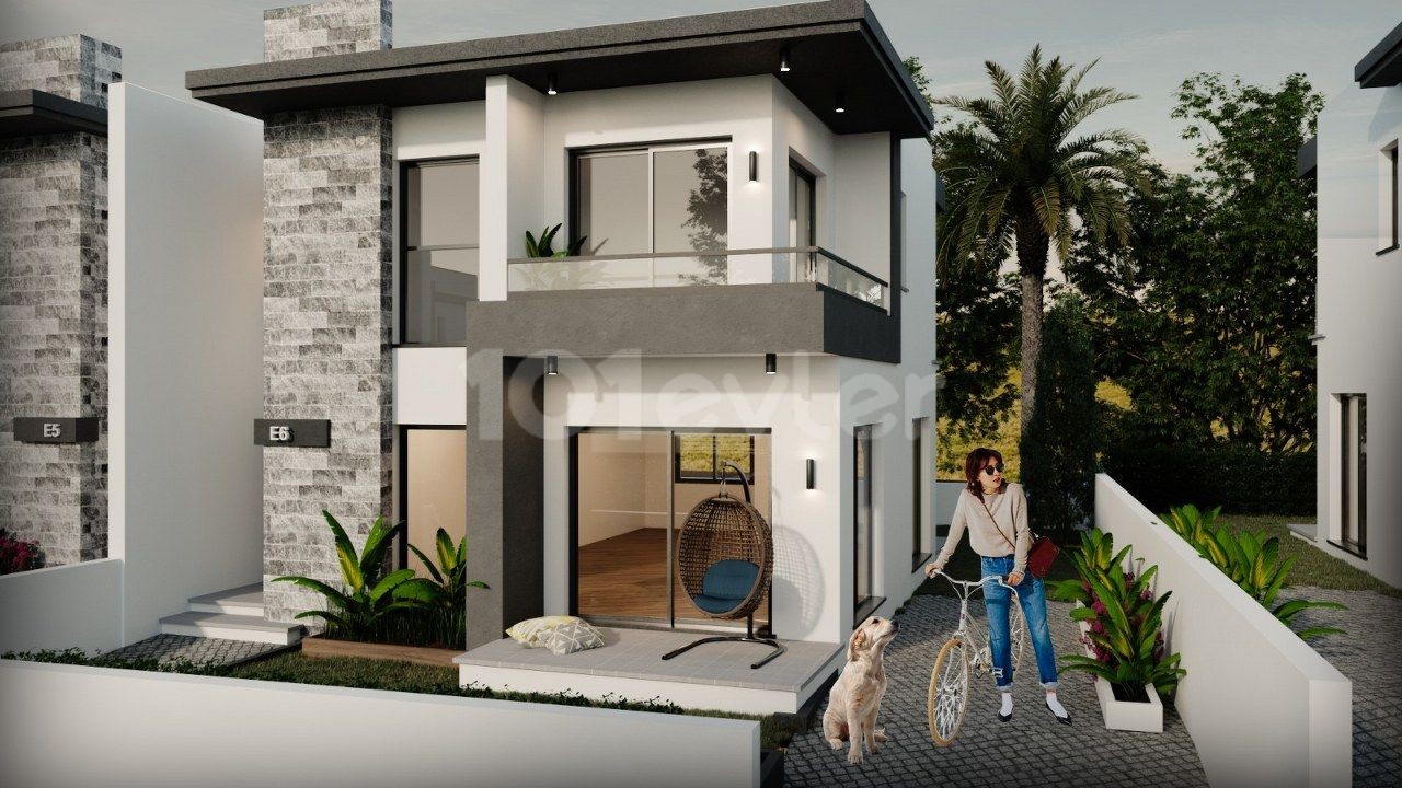 Schöne Duplex-Villen zu verkaufen Lage Green Hills Yesiltepe Alsancak Girne