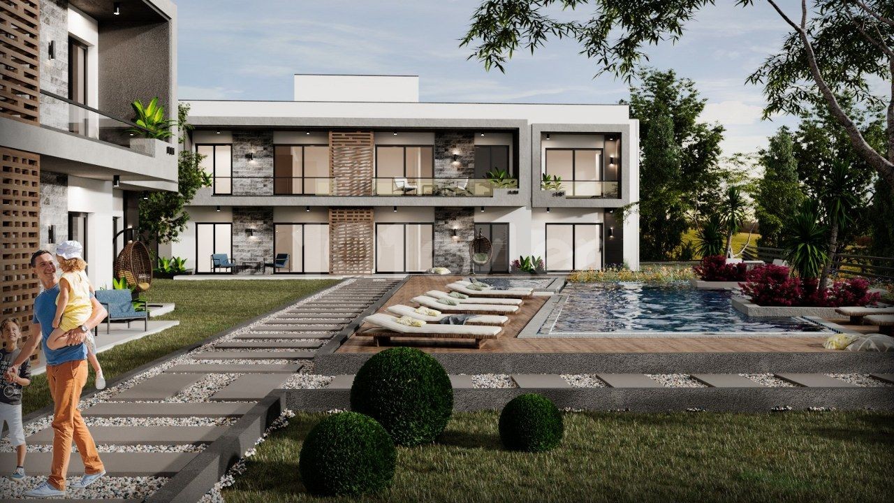 Nice Duplex Villas For Sale location Green Hills Yesiltepe Alsancak Girne