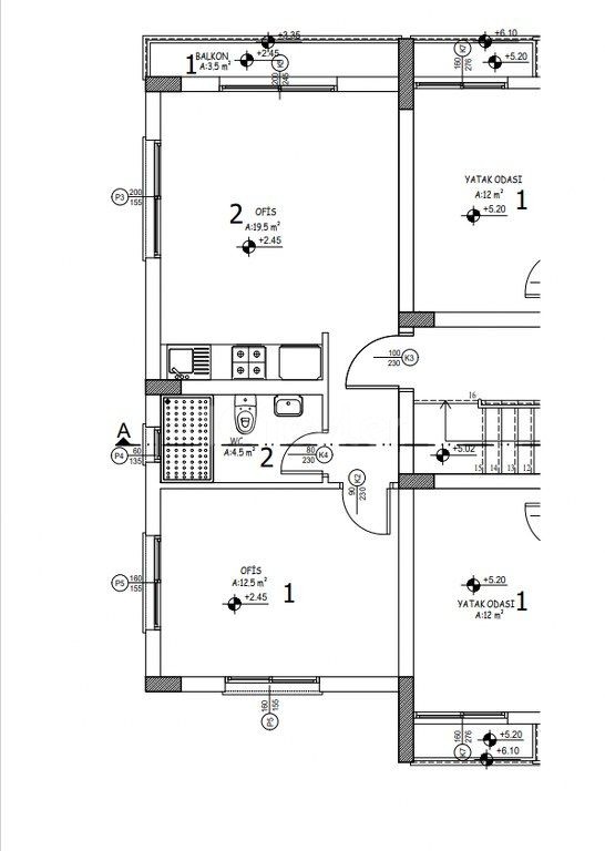 Nice 1 Bedroom Apartment For Sale Location New Port Kyrenia Near Oscar Hotel Girne (With Office Permission)