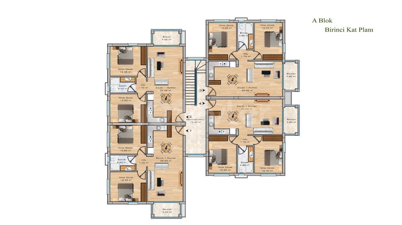 Nice 2 Bedroom Apartment For Sale Location Saklı Kent 2 Lapta Girne