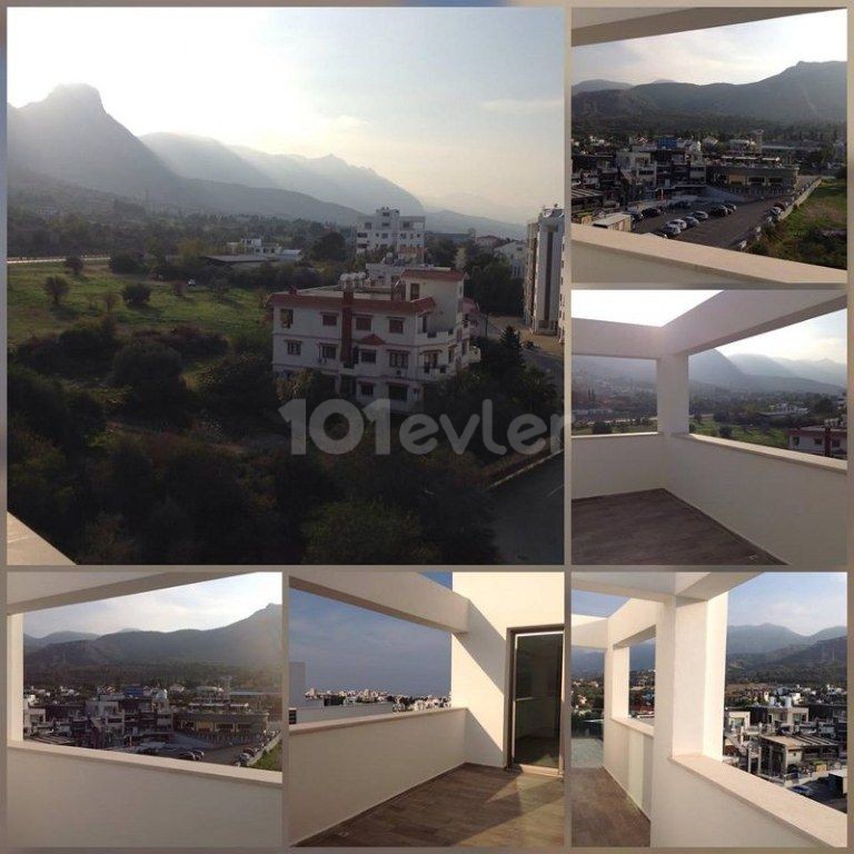 Remarkable 3 Bedroom Penthouse with Beautiful sea and mountain views Location Upper Girne (For Rent)