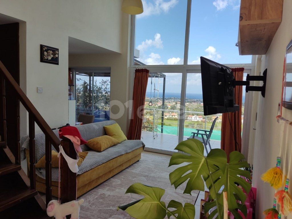 1 Bedroom Semi-Detached House For Sale with Location Karsiyaka Girne (sea and mountain panoramic views) Reduced Price!