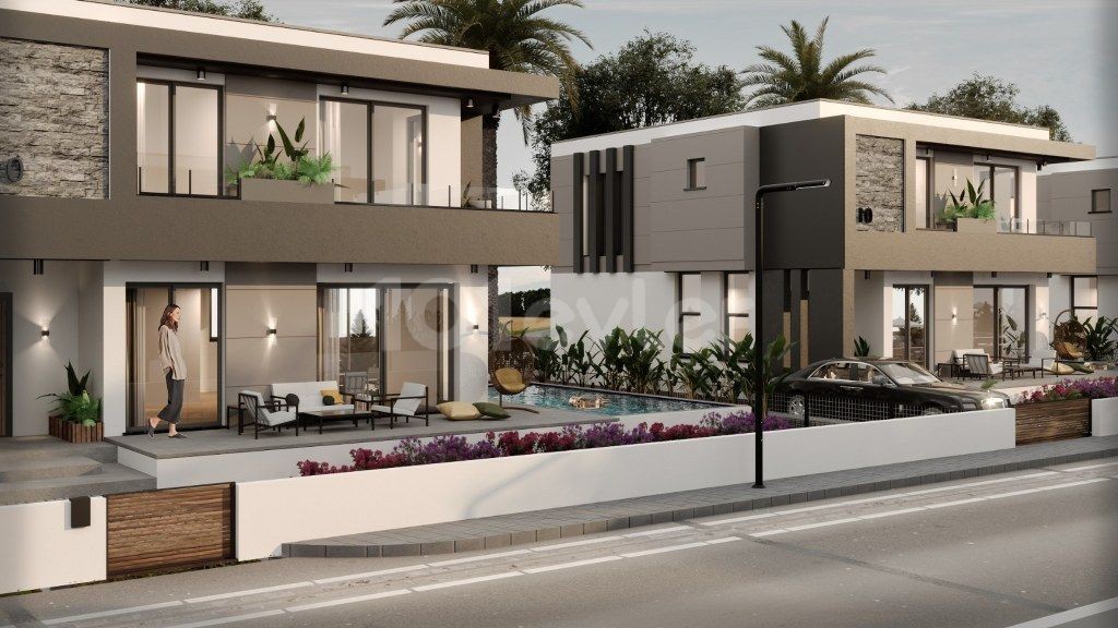 Очаровательная вилла с 3 спальнями на продажу в районе Paradise2 Ozankoy Kyrenia