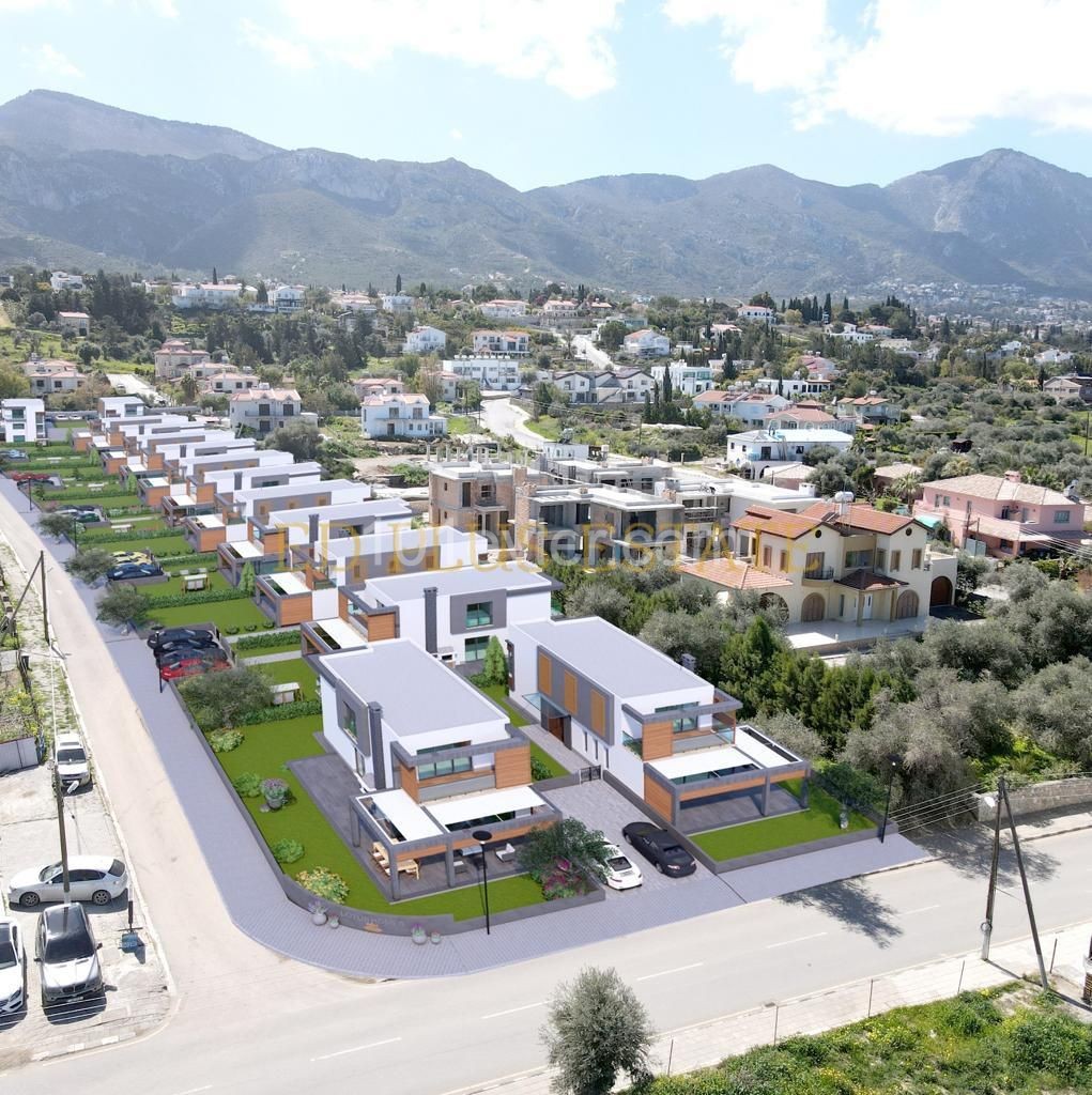 Luxus 3 + 1 Villen Zum Verkauf In Kyrenia Chatalköy ** 