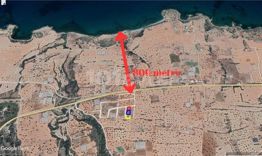 Grundstücke zum Verkauf mit Meerblick in Famagusta Tatlısu