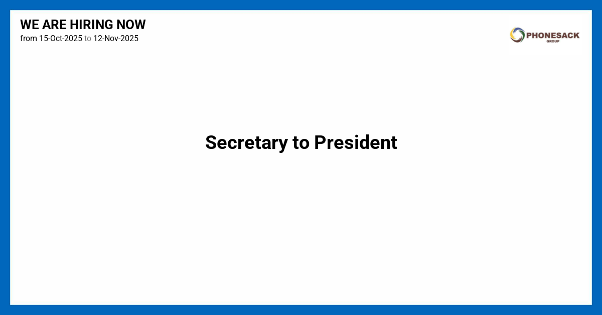 Tipping Point Secretary Secretary to President