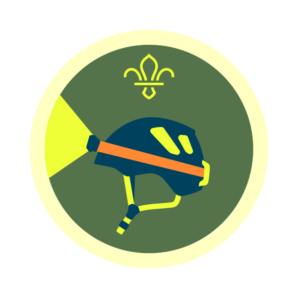 Caving activity badge