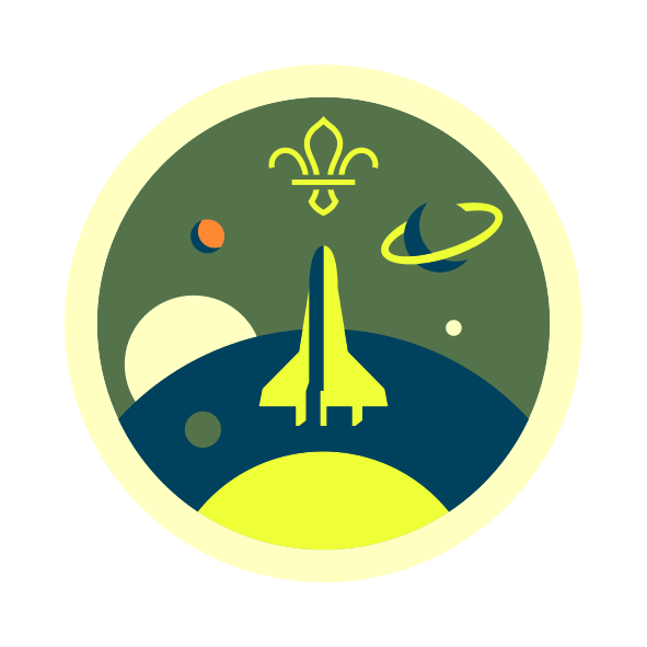Space activity badge