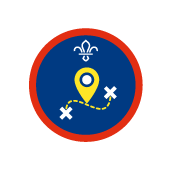 Geocaching activity badge