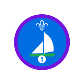 Sailing staged activity badge