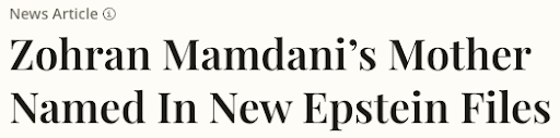 Mamdani's Mother Named Epstein Files