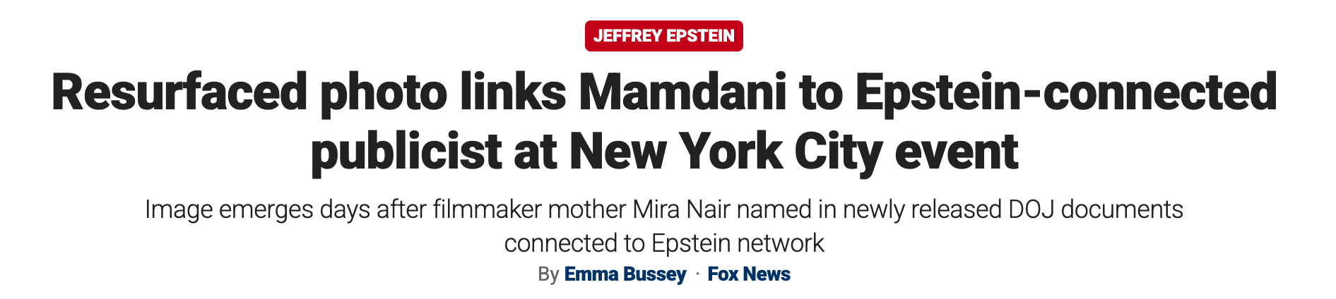 Resurfaced photo links Mamdani to Epstein