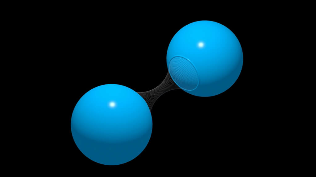 Bond between two particles