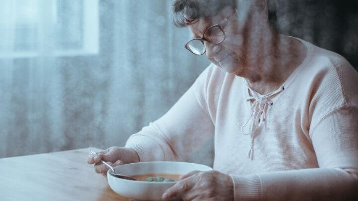 Older woman with lack of appetite