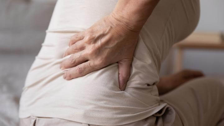 Disrupted sleep due to joint pain