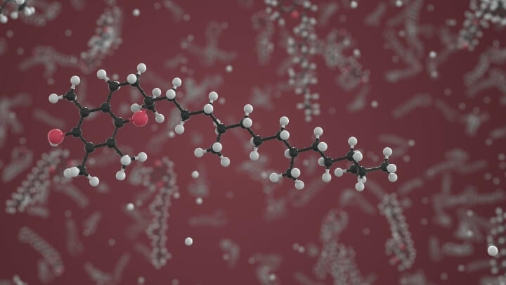 Vitamin E scientific molecular model