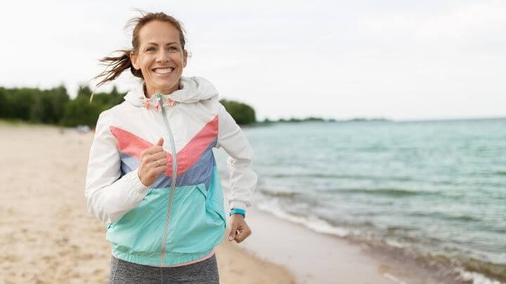 a person on a beach