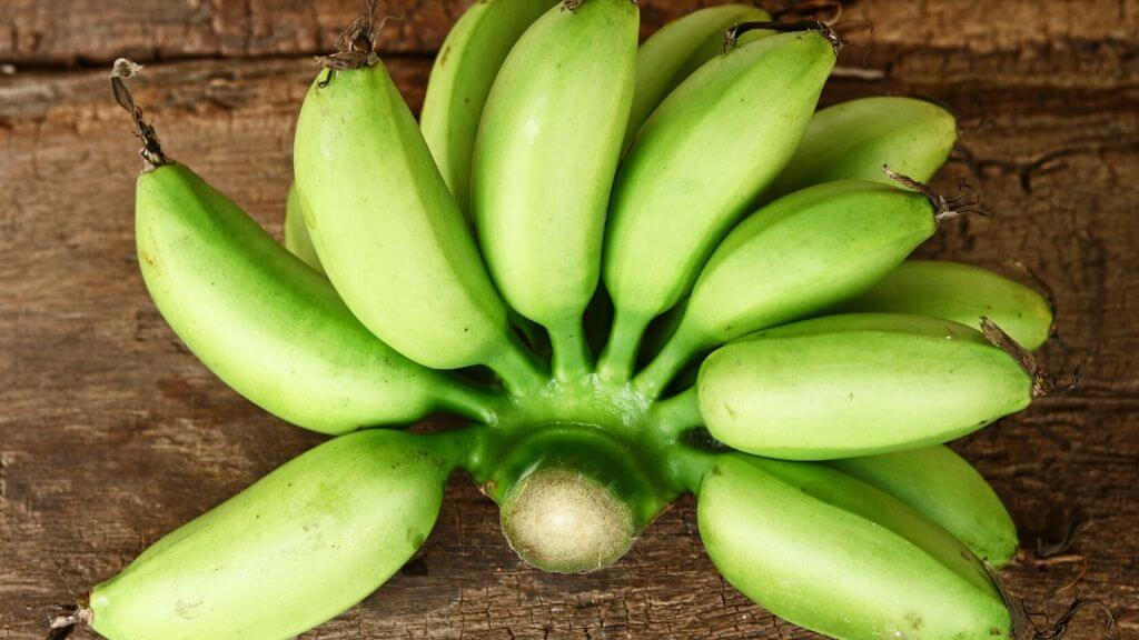 Green bananas