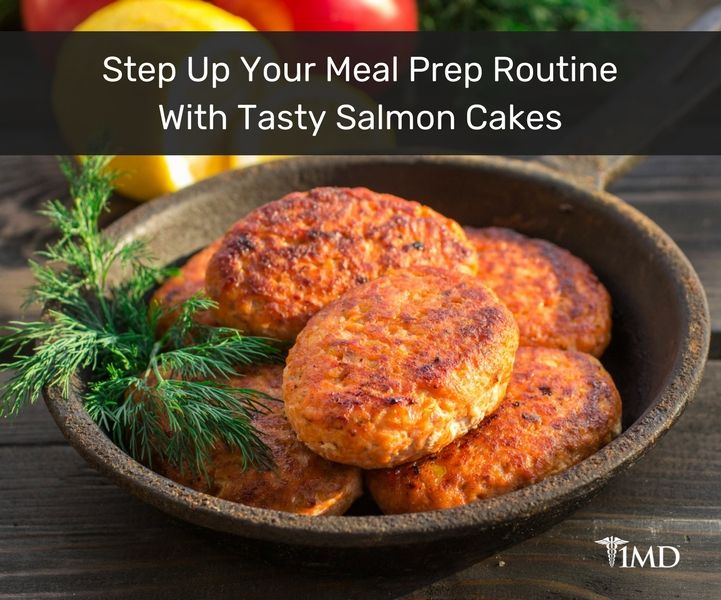 Salmon Cakes with Roasted Red Pepper Sauce 1MD
