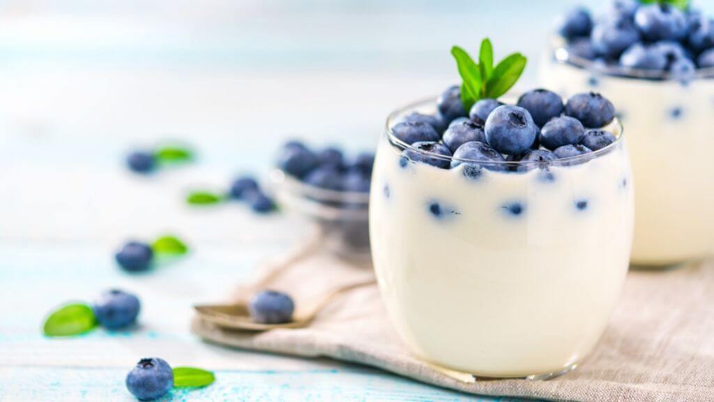 Blueberry yogurt